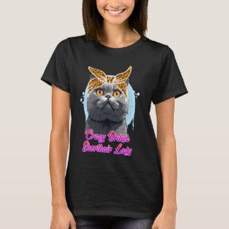 T-shirt British Shorthair FEMME BRITANNIQUE À POIL COURT F
