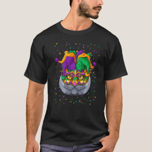 T-shirt British Shorthair Mardi Gras Face Carnival Jester