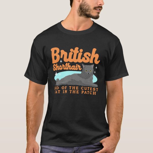 T-shirt British Shorthair Papa Chat Propriétaire British S (Devant)