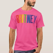 T-shirt Britney Pride Rainbow (Devant)