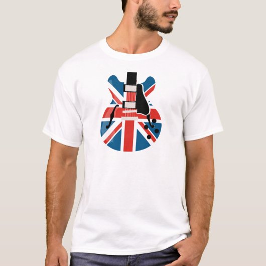 T-shirt Britpop Guitare (Devant)