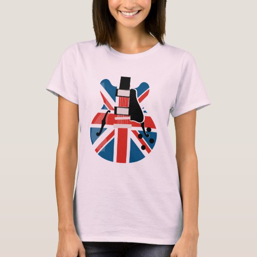 T-shirt Britpop Guitare (Devant)