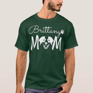 T-shirt Brittany Spaniel Dog Secourir Bretagne Maman