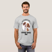 T-shirt Brittany Spaniel Papa (Devant entier)