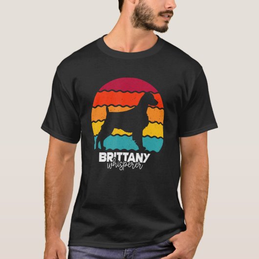 T-shirt Brittany Whisperer Retro (Devant)