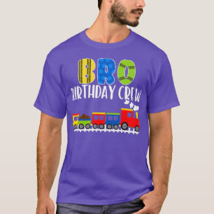T-shirt Bro Birthday Crew Train Birthday Boy