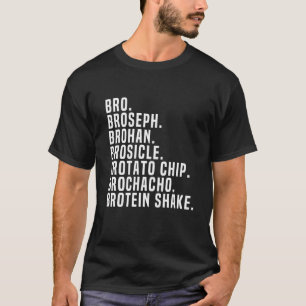 T-shirt Bro Broseph Broham T Shirt Gym Workout Weightlifti