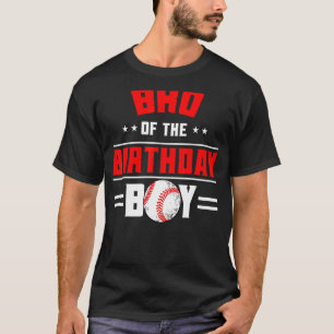 T-shirt Bro Of The Birthday Boy Baseball Thème Famille Ann