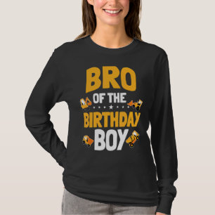 T-shirt Bro Of The Birthday Boy Construction Anniversaire
