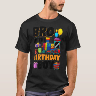 T-shirt Bro Of The Birthday Boy Trains Anniversaire Fête 1