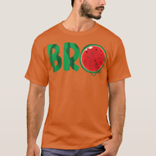 T-shirt Bro Watermelon Funny Matching Famille Fruits d'été