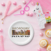 T-SHIRT Broadway Star Papieren Bordje (Feest)