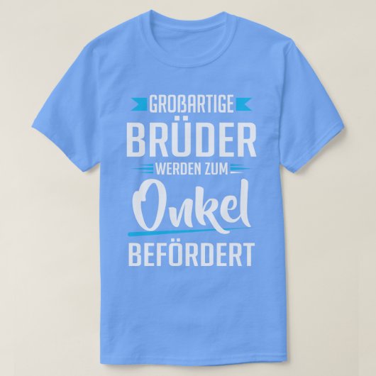 T-shirt Broartige bruder werden zum onkel avant (Design devant)