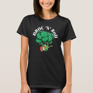 T-shirt Broc N' Roll Broccoholique Légume Végétarien Vega