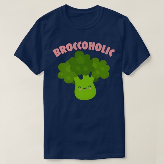 T-shirt Broccoholic Broccoli Végétalien Légume Sain Végéta (Design devant)