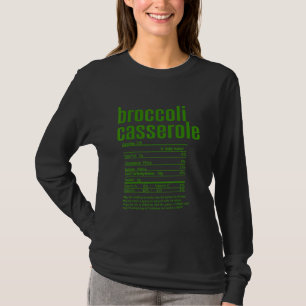 T-shirt Broccoli Casserole Famille Thanksgiving Nutrition