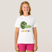 T-shirt broccoli crocodile (Devant entier)