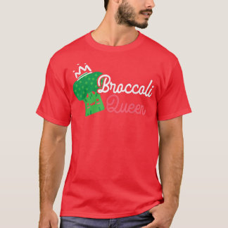 T-shirt Broccoli Queen Broccoholy Ve végétarien végétarien