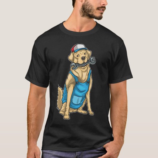 T-shirt Broche de l'artisan Labrador (Devant)