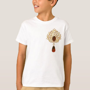 T-shirt Broche Kundan & ruby