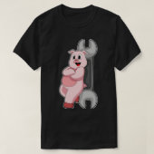 T-shirt Broche Pig Handyman (Design devant)