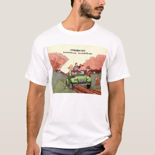 T-shirt Brochure de ventes de Citroen 2CV (Devant)