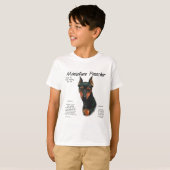 T-shirt Brochure miniature (noir/rouille) (Devant entier)
