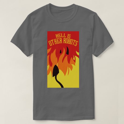 T-shirt Brochure pour l'enfer robotique (Design devant)