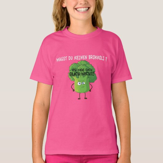 T-shirt Brocoli Cartoon mignon Vous n'aimez pas Brocoli (Devant)