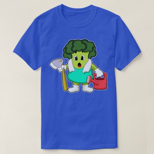 T-shirt Brocoli comme fermier avec arrosage (Design devant)