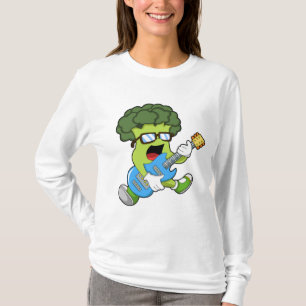 T-shirt Brocoli comme musicien avec guitare