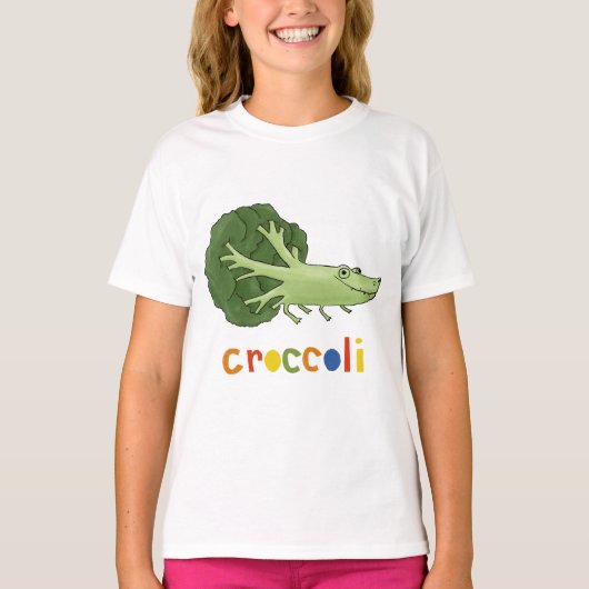 T-shirt brocoli crocodile (Devant)