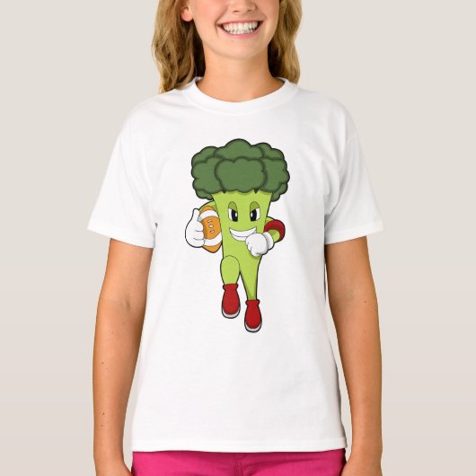 T-shirt Brocoli dans le football (Devant)