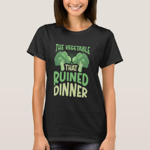 T-shirt Brocolli Végétarien Aime La Végétation Que Ruine