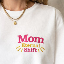 Cadeau de nouvelle maman Chemise brodée de la fête