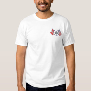 T-shirt Brodé Canada - États-Unis - Monogram Shirt