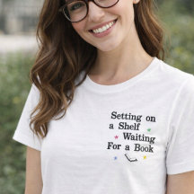 Chemise brodée citation amoureux de livres
