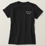 T-shirt Brodé Chemises de mariage brodées de Bridemaid<br><div class="desc">T-shirts de mariée brodée de Bridemaid</div>
