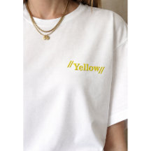 conception brodée amoureux de la couleur jaune