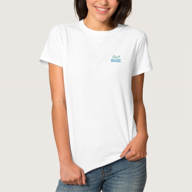 T-shirt Brodé GOLF BABE Top (femmes) (Devant)