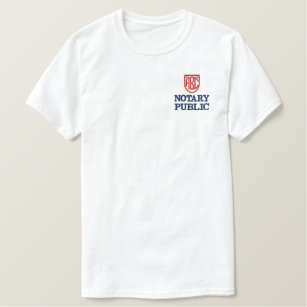T-shirt Brodé Initiales monogrammes Publicité notaire Customisée