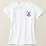 T-shirt Brodé Mariée 2009 - Avec vos initiales - Customisé<br><div class="desc"></div>