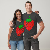 T-shirt Broderie fraise look mignon cool et (Unisexe)