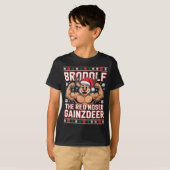 T-shirt Brodolf The Red Nosed Gainzdeer Funny Xmas Gym Out (Devant entier)