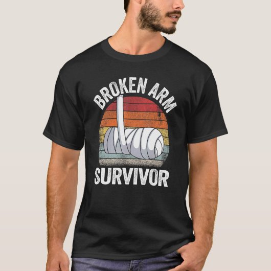 T-shirt Broken Arm Survivor Recovery Broken Hand Get Well (Devant)