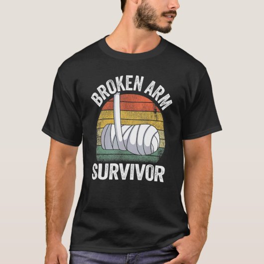 T-shirt Broken Arm Survivor Recovery Broken Hand Get Well (Devant)