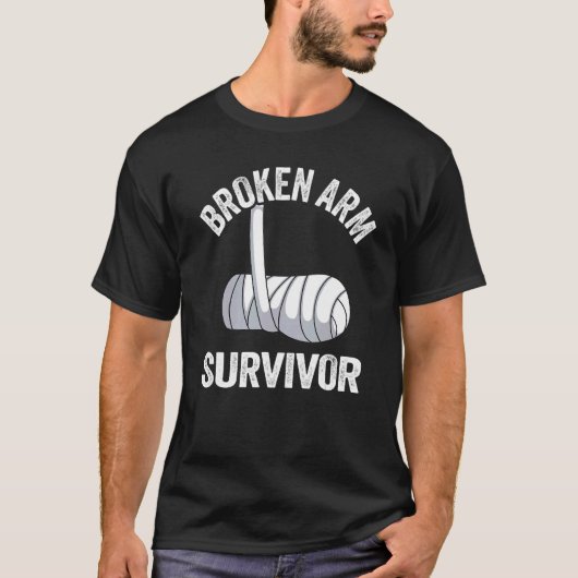 T-shirt Broken Arm Survivor Recovery Broken Hand Get Well (Devant)