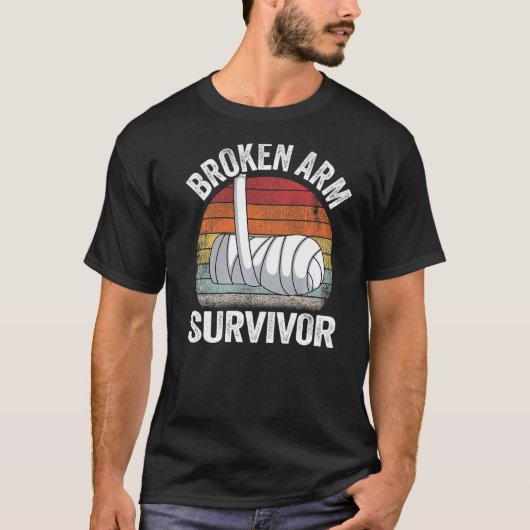 T-shirt Broken Arm Survivor Recovery Broken Hand Get Well (Devant)