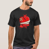 T-shirt Broken Heart Breakup Divorce Ex Couple (Devant)