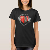 T-shirt Broken Heart Heartbroken Sad Funny Valentines Day (Devant)